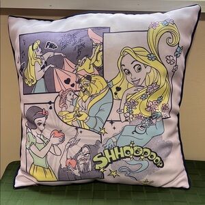 Disney Comic Style Pillow with Pastel Colors